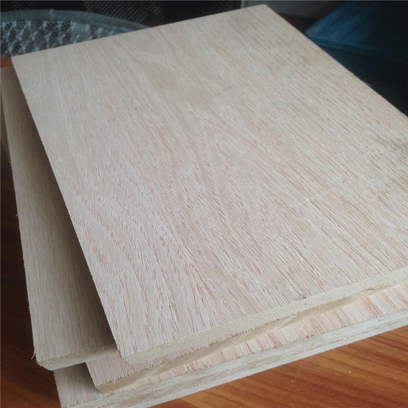 red oak veneer faced MDF